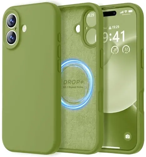 LOVE 3000 iPhone 17 G‘ilof uchun mo‘ljallangan, Premium Silikon [Magsafe bilan mos keladi][Yumshoq Tirnalishga Qarshi Mikrofiber Astar] Erkaklar va Ayollar uchun Zarbga Chidamli Himoya Telefon G‘ilofi 6.3