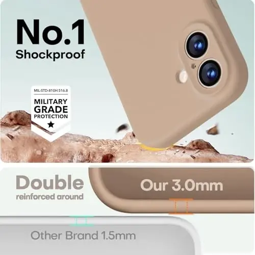 LOVE 3000 iPhone 17 Kılıf için Tasarlandı, Premium Silikon [Magsafe ile Uyumlu] [Yumuşak Çizilmez Mikrofiber Astar] Erkekler Kadınlar için Darbeye Dayanıklı Koruyucu Telefon Kılıfı 6.3