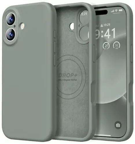 LOVE 3000 Designed for iPhone 17 Case, Premium Silicone [Compatible with Magsafe][Soft Anti-Scratch Microfiber Lining] Shockproof Protective Phone Case for Men Women 6.3