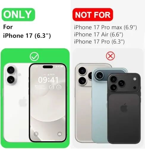 LOVE 3000 Designed for iPhone 17 Case, Premium Silicone [Compatible with Magsafe][Soft Anti-Scratch Microfiber Lining] Shockproof Protective Phone Case for Men Women 6.3