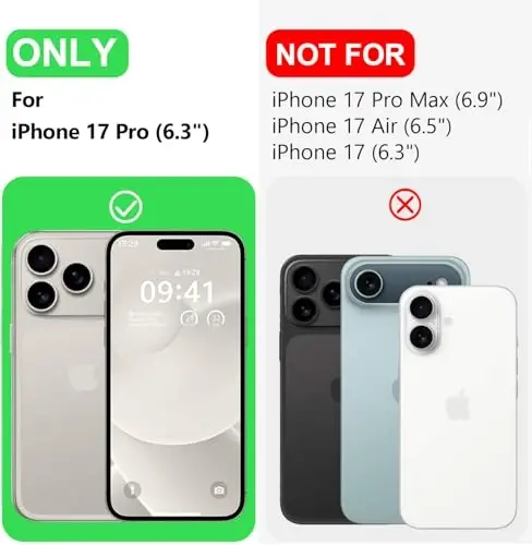 LOVE 3000 iPhone 17 Pro Kılıf için Tasarlandı, Premium Silikon [Magsafe ile Uyumlu][Yumuşak Çizilmez Mikrofiber Astar] Erkekler Kadınlar için Darbeye Dayanıklı Koruyucu Telefon Kılıfı 6.3