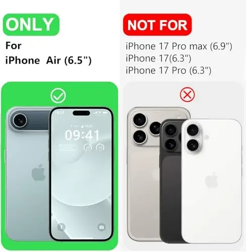 LOVE 3000 Designed for iPhone Air Case, Premium Silicone [Compatible with Magsafe][Soft Anti-Scratch Microfiber Lining] Shockproof Protective Phone Case for Men Women 6.5