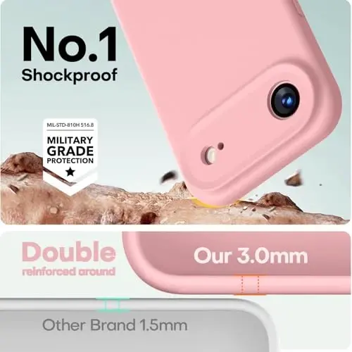 LOVE 3000 iPhone Air Kılıf için Tasarlandı, Premium Silikon [Magsafe Uyumlu][Yumuşak Çizilmez Mikrofiber Astar] Erkekler ve Kadınlar için Darbeye Dayanıklı Koruyucu Telefon Kılıfı 6.5