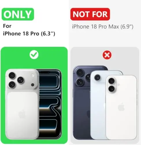 LOVE 3000 Magnetic for iPhone 18 Pro Case Silicone, Black | Compatible with Magsafe, Camera Protection, Soft Microfiber Lining, Slim Shockproof Protective Case for iPhone 18 Pro - 2