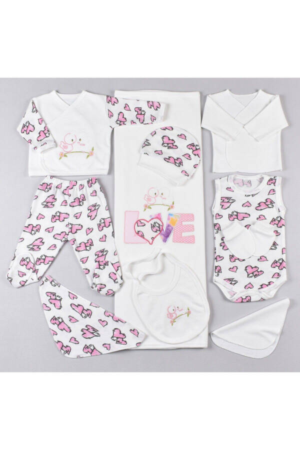 Love Girl 10 Piece Newborn Hospital Discharge Set - 8