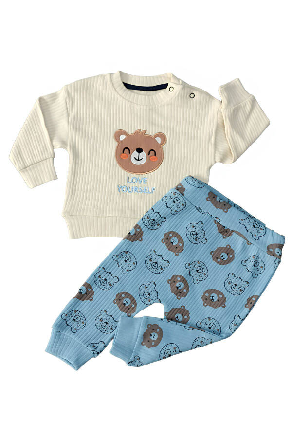 LOVE YOURSELF BABY BOY 2 PIECE SET - 100% Cotton Baby Boy Ribbed 2 Piece Set - 5