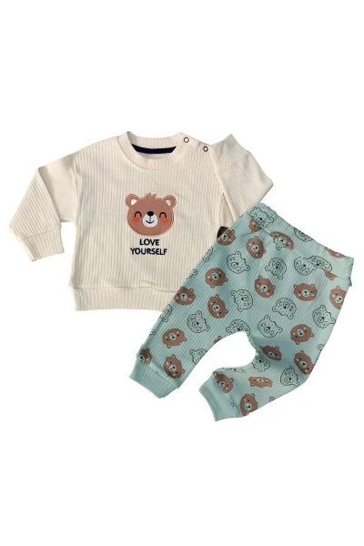 LOVE YOURSELF ERKEK BEBEK 2'Lİ TAKIM-% 100 Pamuk E - 5