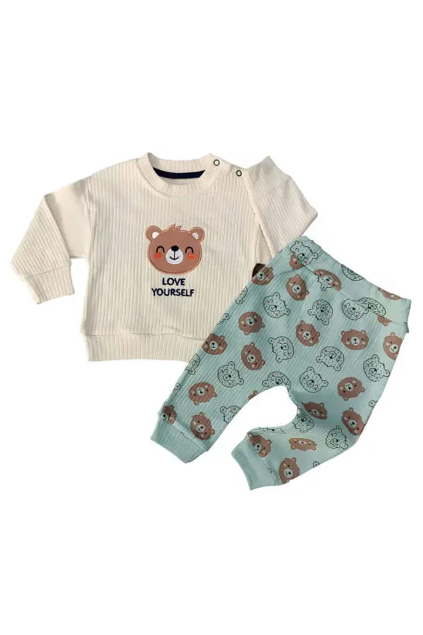 LOVE YOURSELF ERKEK BEBEK 2'Lİ TAKIM-% 100 Pamuk E - 5