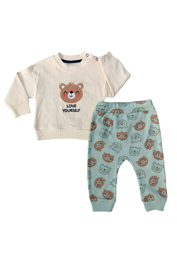 LOVE YOURSELF ERKEK BEBEK 2'Lİ TAKIM-% 100 Pamuk E - 4