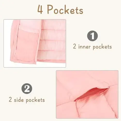 Lovekider Hooded Puffer Jacket for Girls 4-12T Packable Down-Alternative Warm Coat Shiny Outerwear for Kids Winter - 6