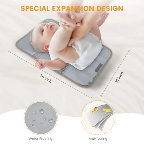 LOVEVOOK Diaper Bag Backpack,Diaper Bag Tote with Insulated Pockets,Baby Bag for Girl Boy with Changing Pad,Large Baby Bag with Pacifier Case,15.6 Inch Anti-Theft Laptop Backpack for Women - 5