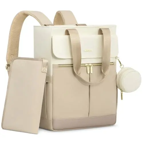 LOVEVOOK Diaper Backpack, Diaper Bag Tote with Insulated Pockets, Baby Bag for Girl Boy with Changing Pad, Large Baby Diaper Bag with Pacifier Case, Anti-Theft Travel Backpack for Women - 1