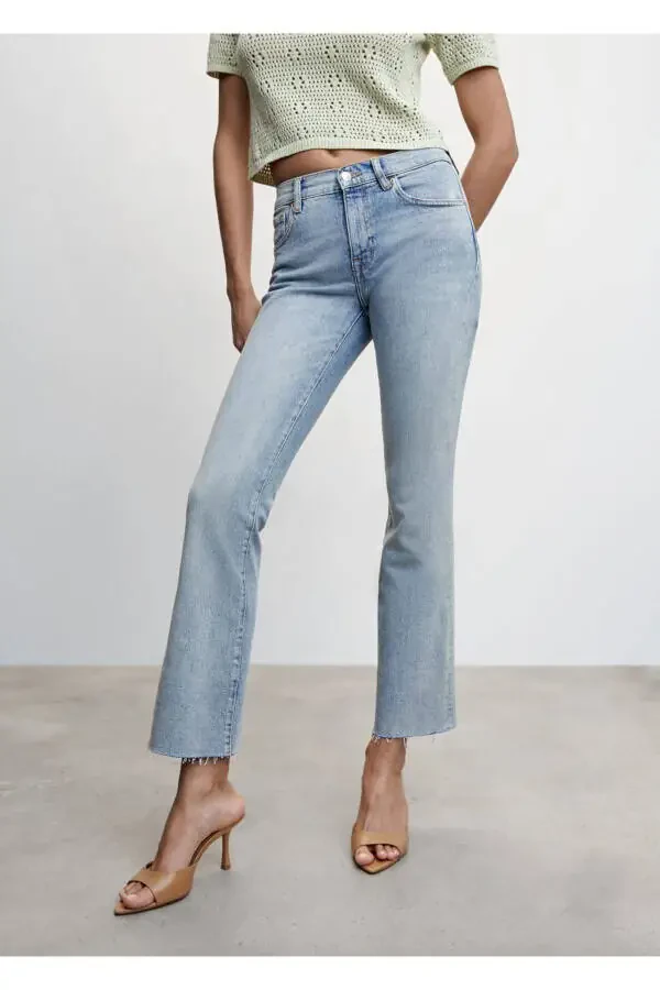 Low Rise Flare Jean - 1