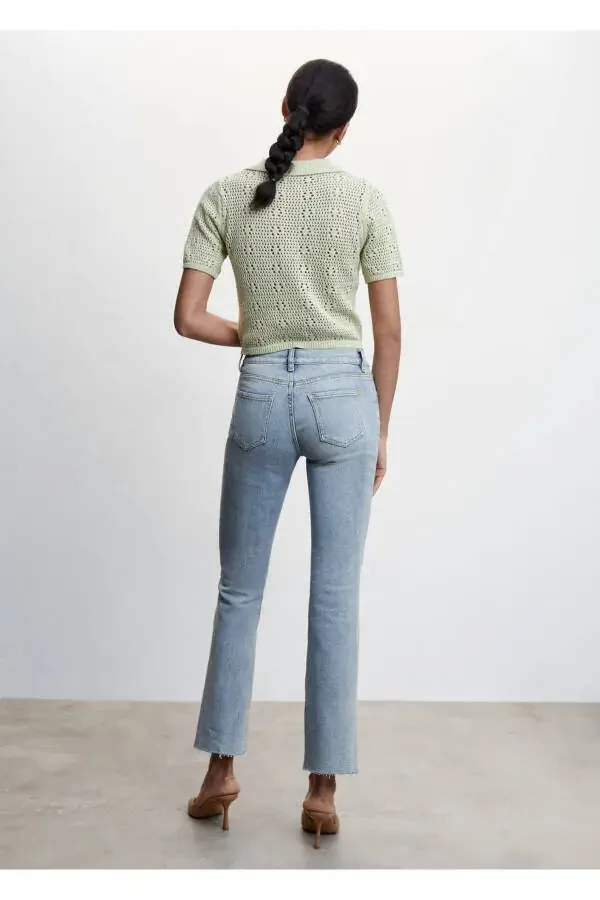 Low Rise Flare Jean - 4