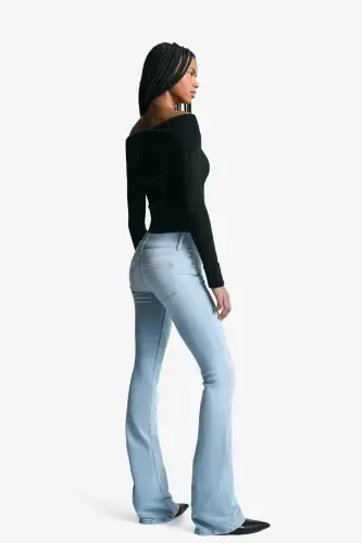 Low waist bootcut jean-Light blue - 1