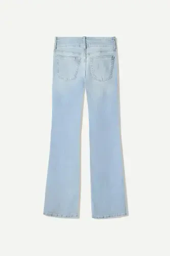 Low waist bootcut jean-Light blue - 5