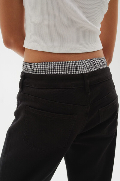 Low Waist Gabardine Trousers - 5