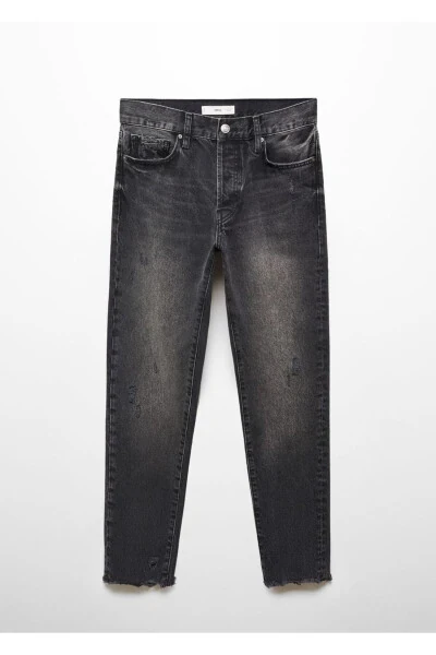 Low Waist Ripped Girfriend Jeans - 3