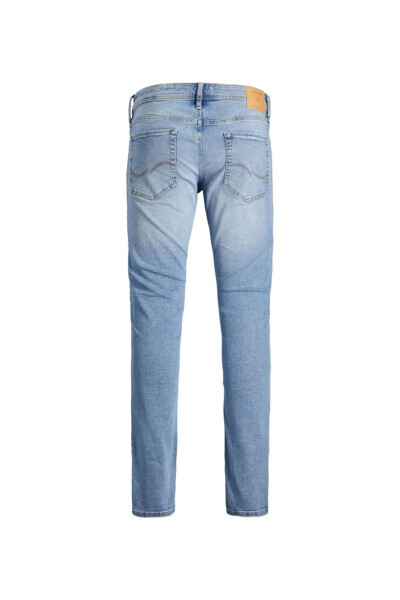 Low waist skinny fit straight denim jeans for men. - 3