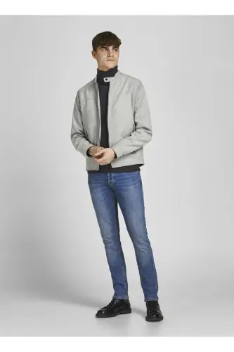 Low waist skinny fit straight leg men's denim pants. - JACK & JONES (1)