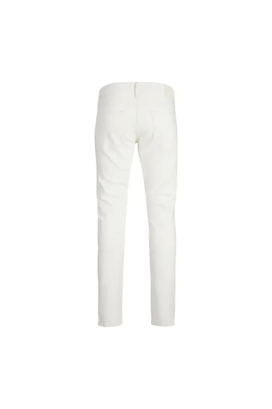 Low waist slim fit white men's denim jeans by JJIGLENN JJEVAN CJ 977 SN. - 8