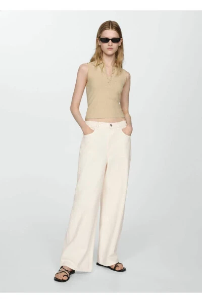 Low Waist Wide Leg Loose Jean - 2