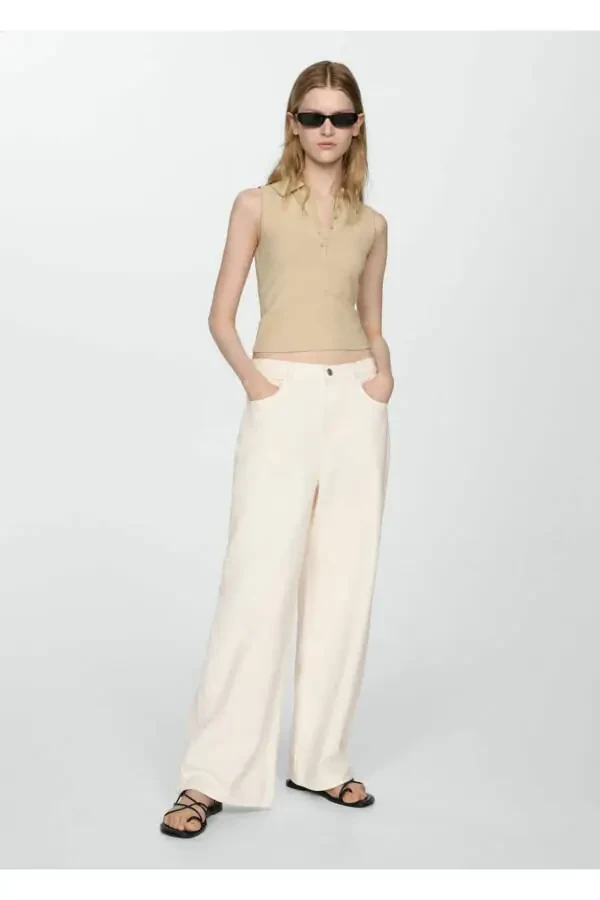 Low Waist Wide Leg Loose Jean - 2