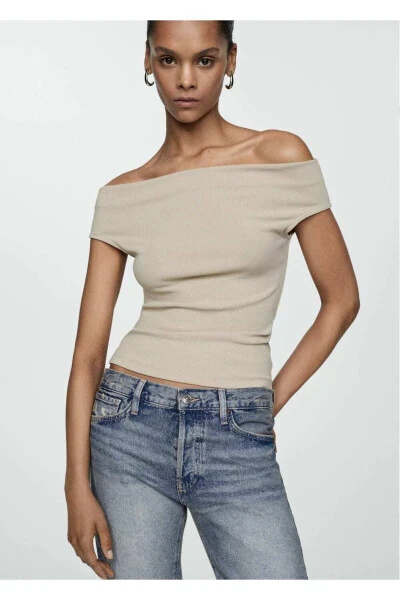 Low-Waisted Ripped Girlfriend Jeans - 1