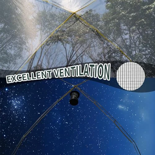 LOYEACHAMP 4 Person Blackout Camping Tent, Easy Setup Waterproof Family Dome Tent for Camping with Rainfly, Portable Double Layer Large Family Tent for Outdoor Camping&Hiking - 5