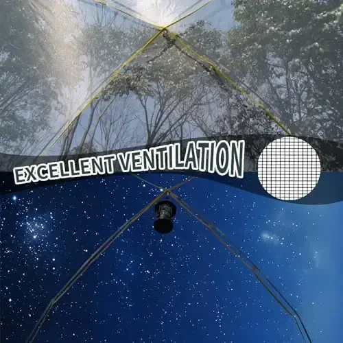 LOYEAHCAMP 4 Person Blackout Camping Tent, Easy Setup Waterproof Family Dome Tent for Camping with Rainfly, Portable Double Layer Large Family Tent for Outdoor Camping&Hiking - 5