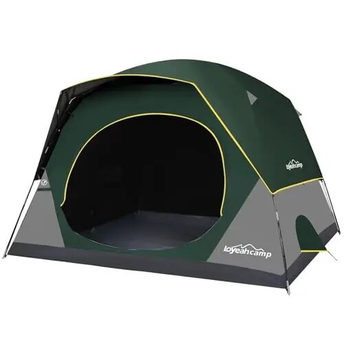 LOYEAHCAMP Tent 4/6 Person Blackout Camping Tent with Rainfly | Waterproof Portable Double Layer Family Dome Tent for Camping for Outdoor Camping&Hiking - Loyeahcamp