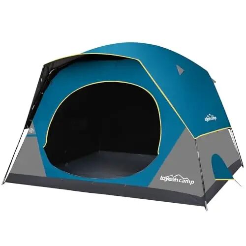 LOYEAHCAMP Tent 4/6 Person Blackout Camping Tent with Rainfly | Waterproof Portable Double Layer Family Dome Tent for Camping for Outdoor Camping&Hiking - 1