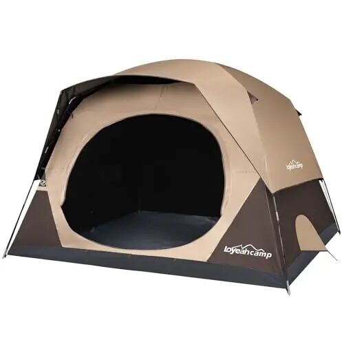 LOYEAHCAMP Tent 4/6 Person Blackout Camping Tent with Rainfly | Waterproof Portable Double Layer Family Dome Tent for Camping for Outdoor Camping&Hiking - Loyeahcamp