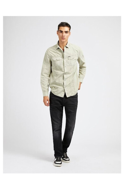 LS SUNSET WASHED SHIRT - GUESS