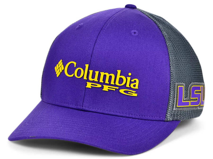 LSU Tigers PFG Trucker Kepkasi Binafsha/Ko'mir - 1