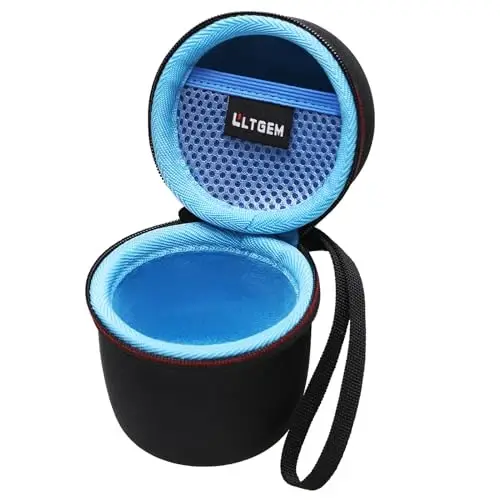 LTGEM Case Compatible with Sony SRSXB13/B/SRS-XB100 / SRS-XB12 Extra Bass Portable Waterproof Speaker, Black+Blue - 3