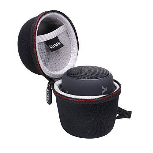 LTGEM Sony SRS-XB13/XB100/XB12/XB10 EXTRA BASS Simsiz Bluetooth Portativ Yengil Kompakt Sayohat Karnayı uchun Qattiq Qobiq - Sayohat Himoyachi Ko'tarish Saqlash Sumkasi (Qora + Kulrang) - 1
