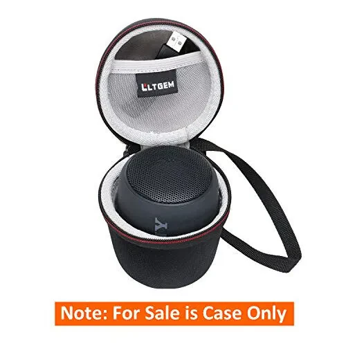 LTGEM Жесткий чехол для Sony SRS-XB13/XB100/XB12/XB10 EXTRA BASS Беспроводная Bluetooth портативная легкая компактная дорожная колонка - дорожная защитная сумка для переноски (черный + серый) - 5