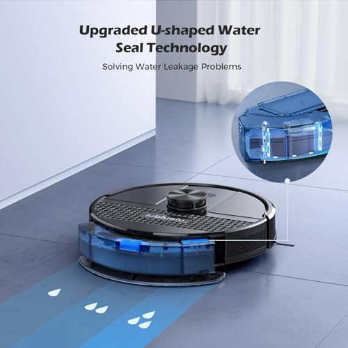 Lubluelu 3 in 1 Robot Vacuum and Mop Combo, 4500Pa Robot Vacuum with Mapping, LiDAR Navigation, 5 Maps, 24 No-Go Zones, WiFi/App/Alexa, Self-Charging, Vacuum Robot for Pet Hair, Carpet, Hard Floor, Black - 7