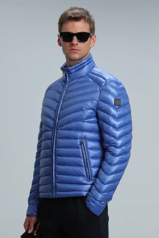 Luc Kaz Tüyü Erkek Mont Saks - Saks - 3