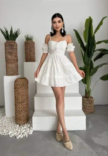 Lucca Ruffled Sleeve Mini Dress - 3