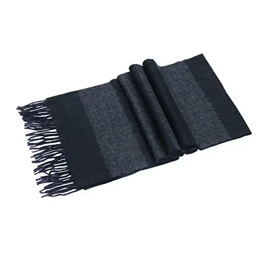 Lucky Leaf Women Men Winter Luxury Cozy Wool Warm Tartan Checked Plaid Wrap Scarf - 1
