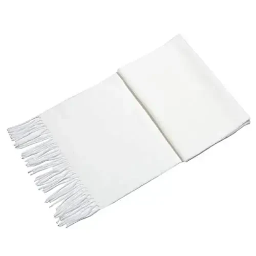 Lucky Leaf Женщины Мужчины Зима Роскошный Уютный Шерстяной Теплый Шарф в клетку - 3