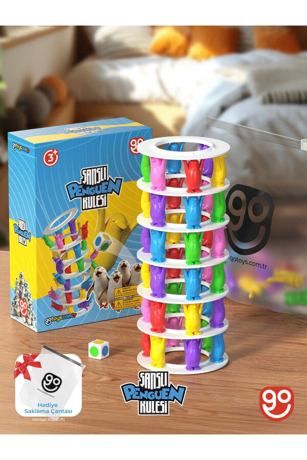 Lucky Penguin Tower Educational Intelligence and Activity Game Fun Box Educational Toy - 1+ Years - 1