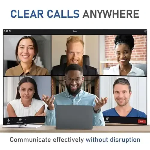 LUDOS OMNITONE Simsiz Quloqchinlar, 5 Yillik Kafolat, Mikrofonli Quloqchinlar, 3.5 mm Jekli Simli Quloqchinlar, iPhone, Samsung, Noutbuk, Bolalar, Maktab O'quvchilari uchun Videokonferensiya - Oq - 4