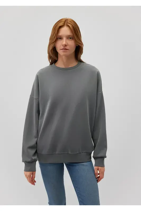 Lux Touch Tencel Tm Yeşil Modal Sweatshirt 168837-71598-Yeşil - 3