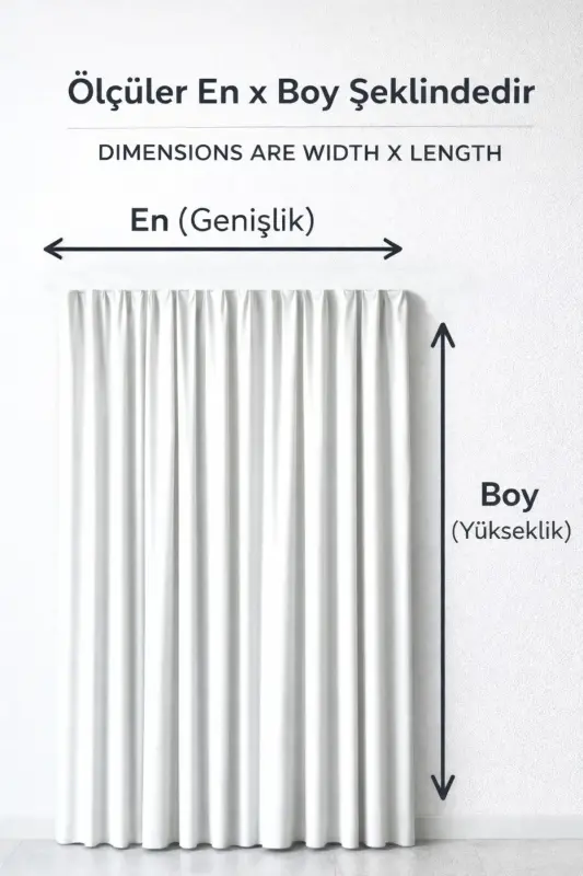 Lüks, Hardal Sarısı Blackout Kalın Karartma Güneşlik Perde (EN X BOY PİLESİZ TEK KANAT) - Hardal - 4