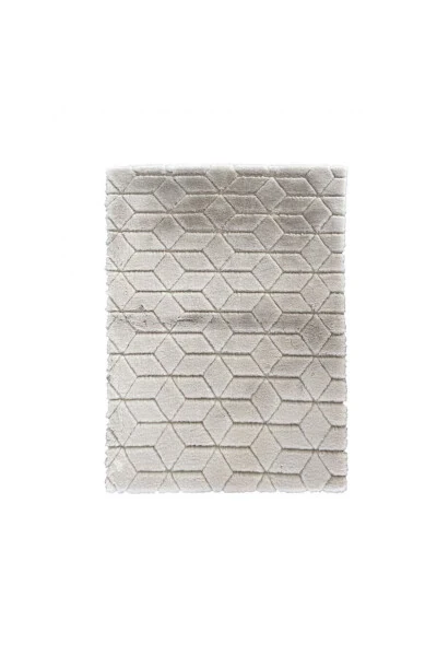 Lüx Kaydırmaz Post Peluş Tüylü Yolluk Comfort-diamond Ipek Gri - 1