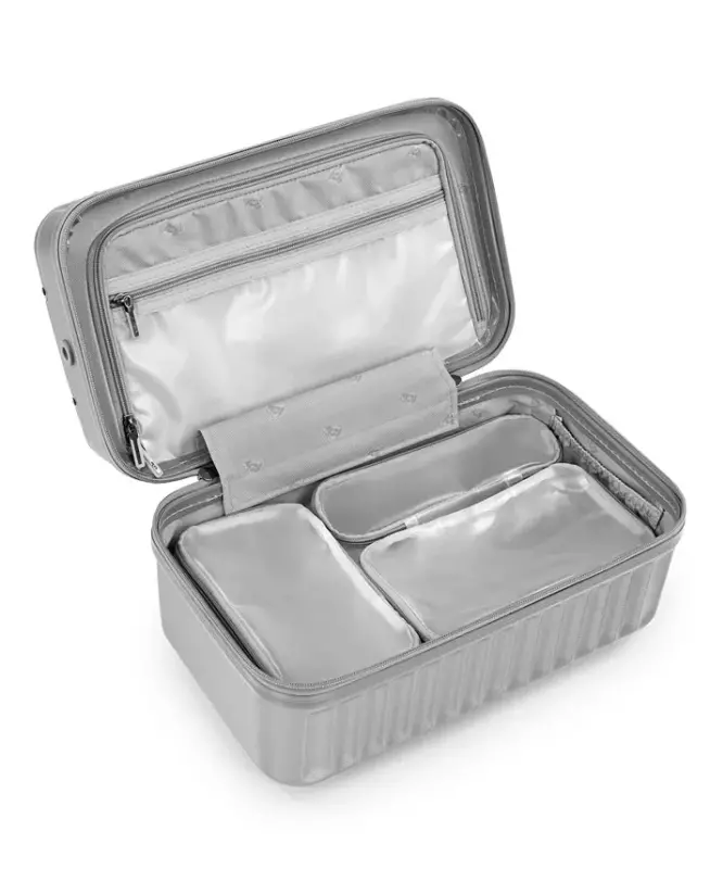 Luxe Hard Side Beauty Case - Silver - 3