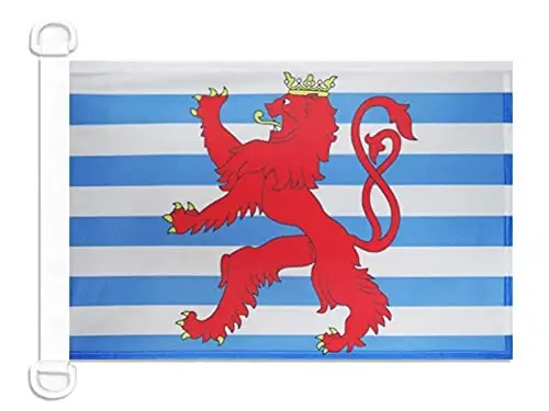 Luxembourg Civil Ensign NAUTICAL Flag 18'' x 12'' - Luxembourger merchant flags 30 x 45 cm. - Banner 12x18 in for boat - AZ FLAG - 1